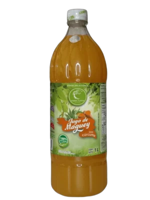 Jugo de maguey con cúrcuma