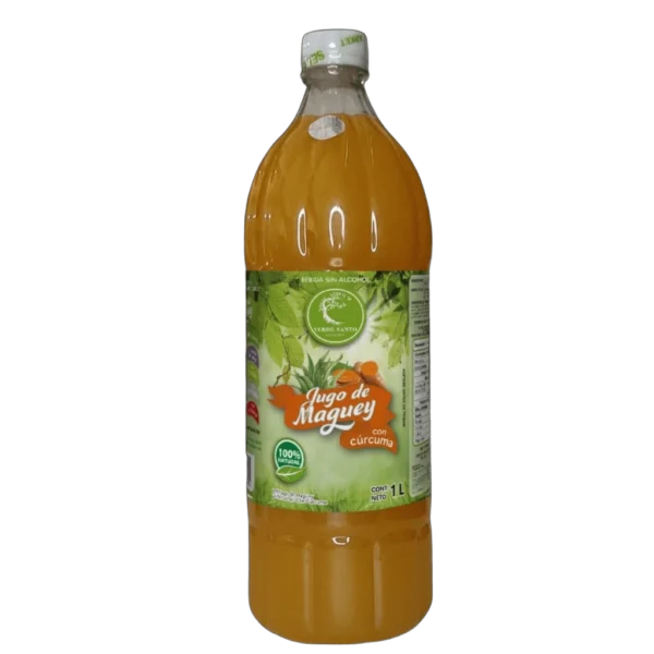 Jugo de maguey con cúrcuma