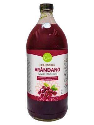 Jugo de arándano 100% orgánico