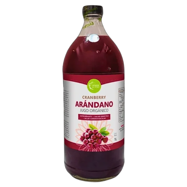 Jugo de arándano 100% orgánico